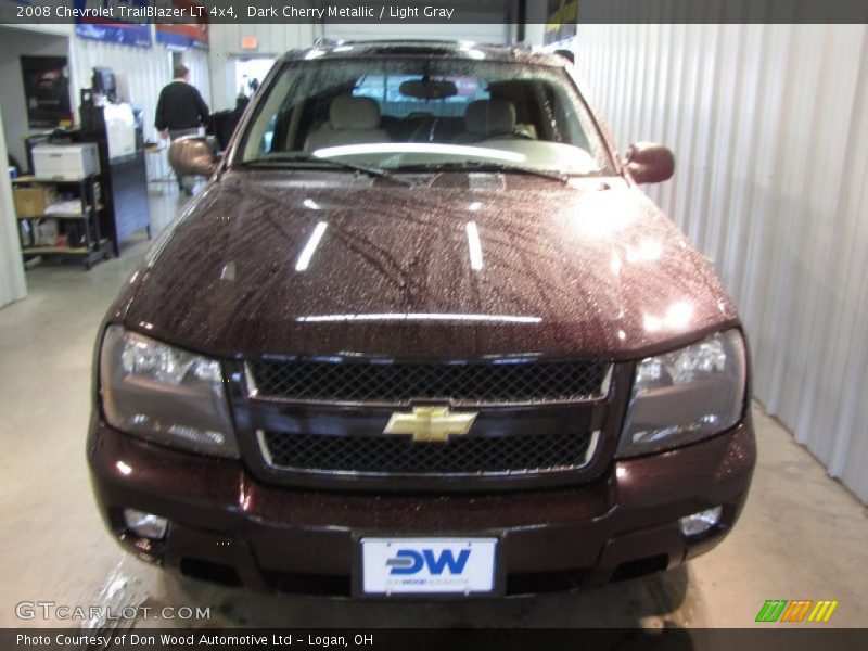 Dark Cherry Metallic / Light Gray 2008 Chevrolet TrailBlazer LT 4x4