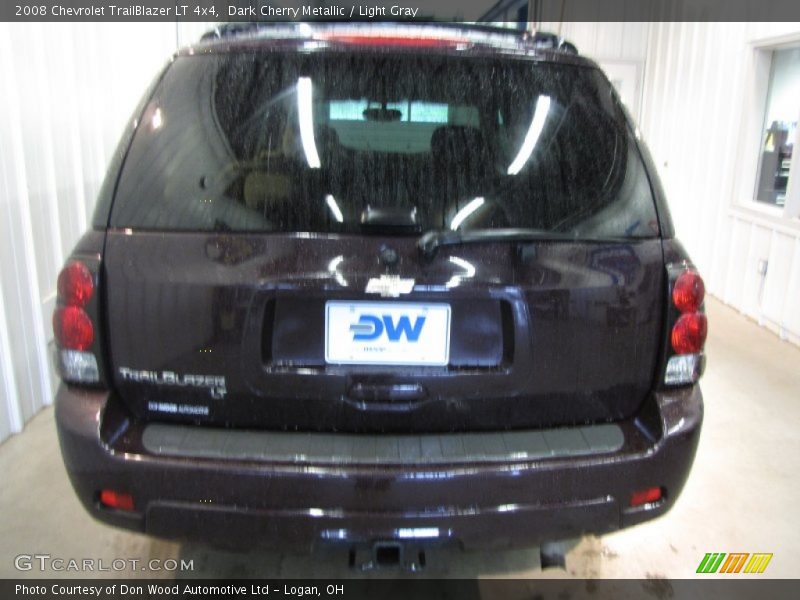 Dark Cherry Metallic / Light Gray 2008 Chevrolet TrailBlazer LT 4x4
