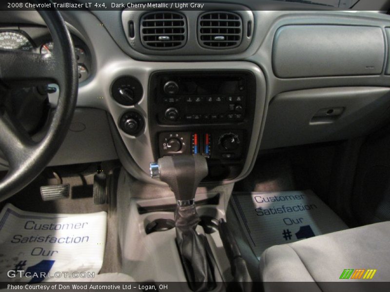 Dark Cherry Metallic / Light Gray 2008 Chevrolet TrailBlazer LT 4x4