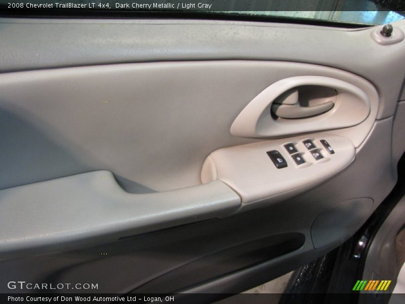 Dark Cherry Metallic / Light Gray 2008 Chevrolet TrailBlazer LT 4x4