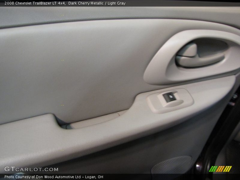 Dark Cherry Metallic / Light Gray 2008 Chevrolet TrailBlazer LT 4x4