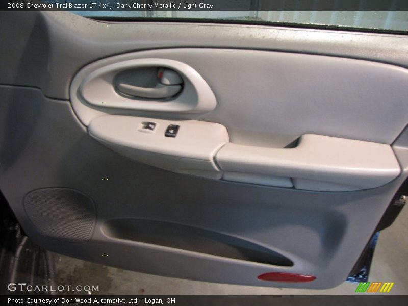 Dark Cherry Metallic / Light Gray 2008 Chevrolet TrailBlazer LT 4x4