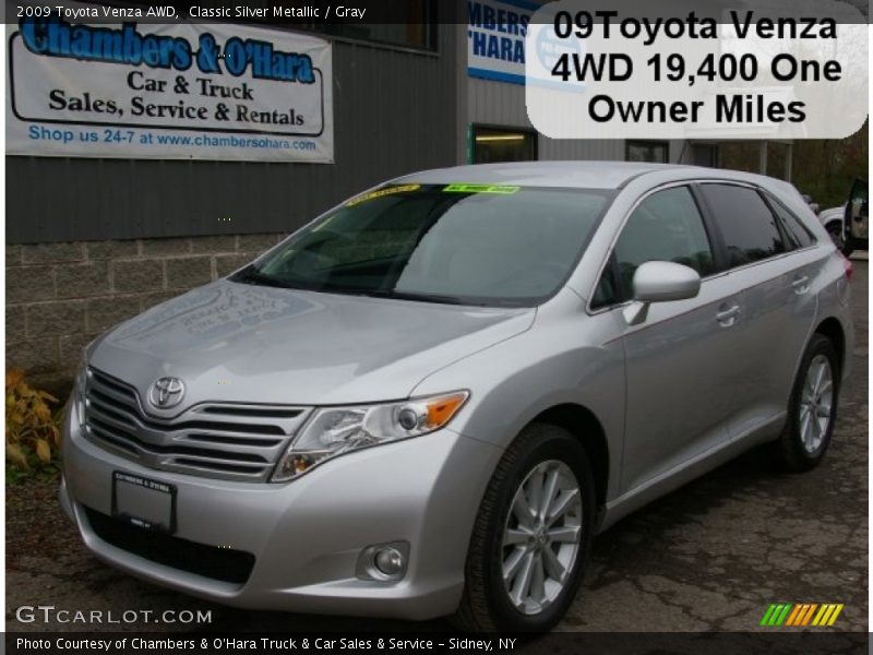 Classic Silver Metallic / Gray 2009 Toyota Venza AWD