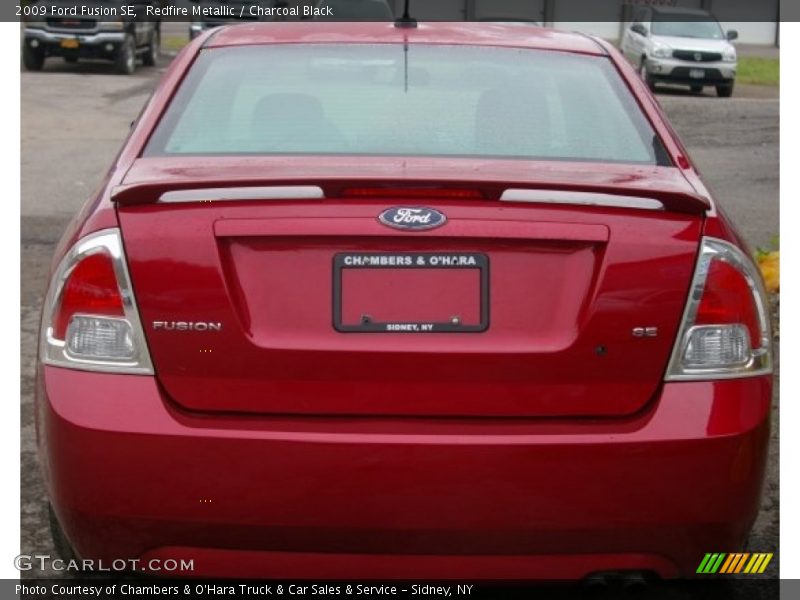 Redfire Metallic / Charcoal Black 2009 Ford Fusion SE