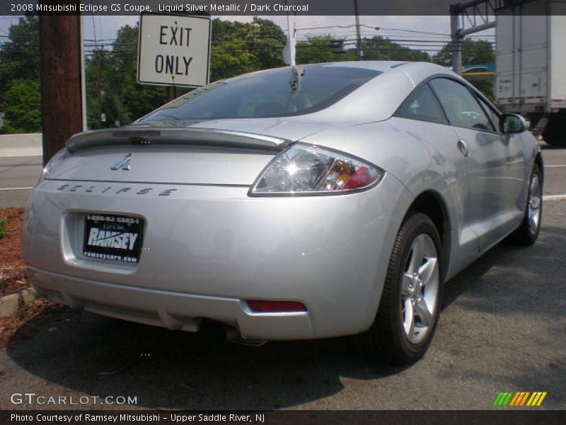 Liquid Silver Metallic / Dark Charcoal 2008 Mitsubishi Eclipse GS Coupe