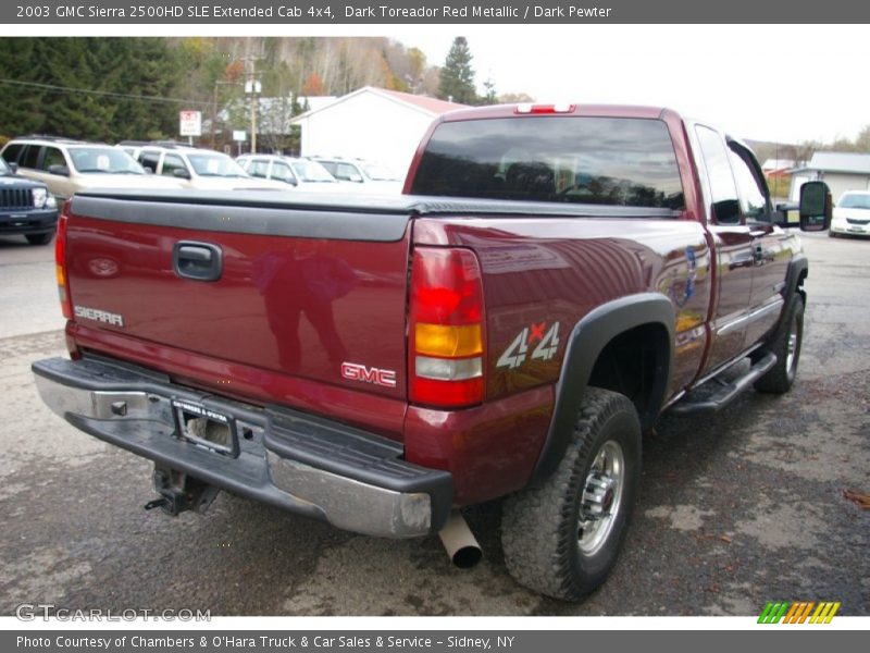  2003 Sierra 2500HD SLE Extended Cab 4x4 Dark Toreador Red Metallic