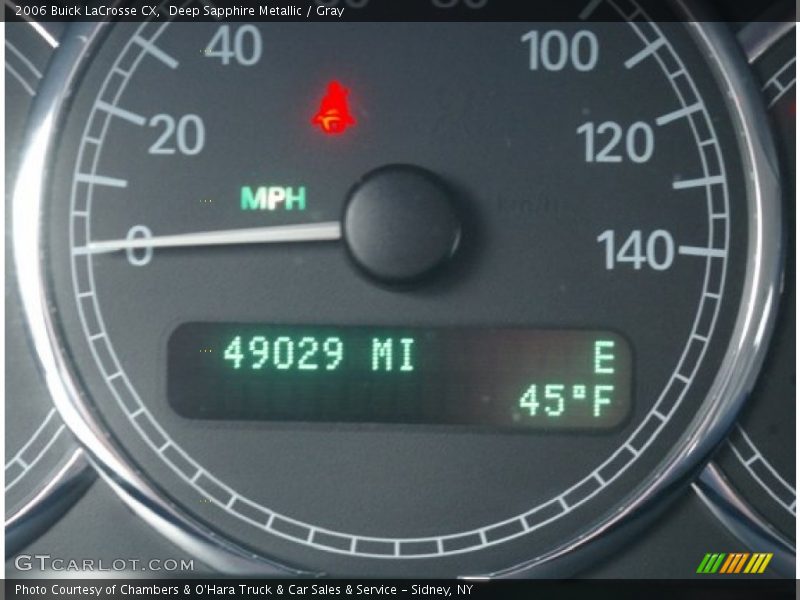 Deep Sapphire Metallic / Gray 2006 Buick LaCrosse CX