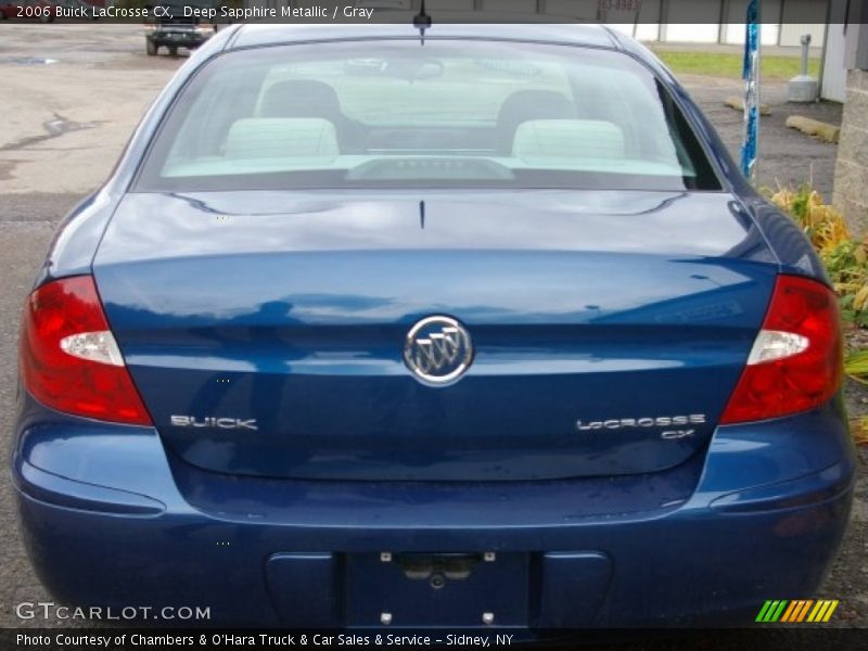 Deep Sapphire Metallic / Gray 2006 Buick LaCrosse CX