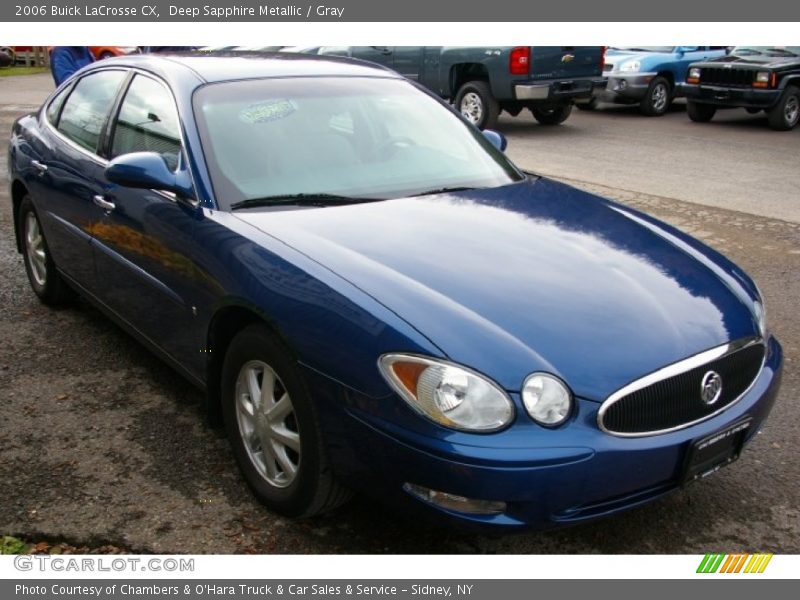 Deep Sapphire Metallic / Gray 2006 Buick LaCrosse CX