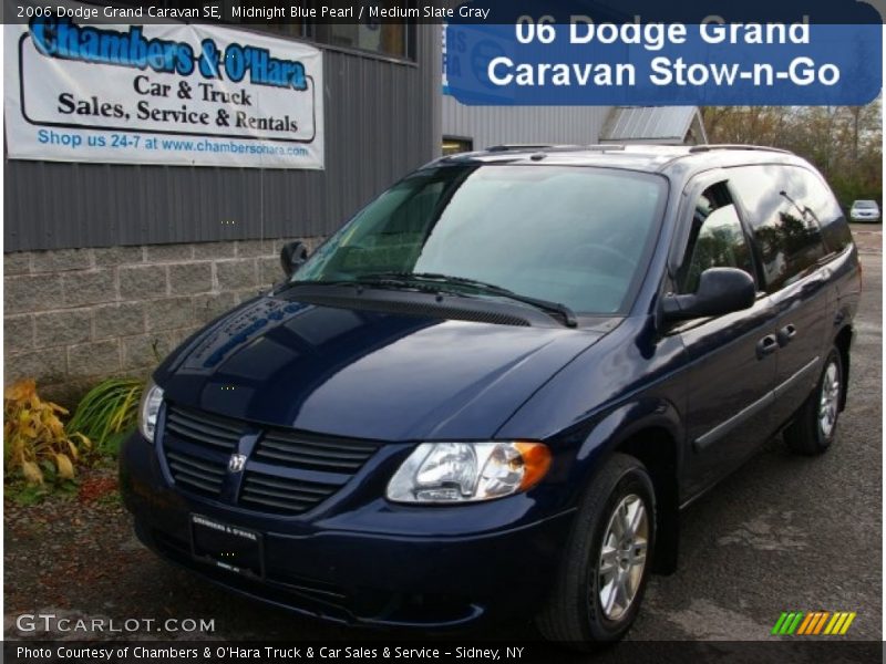 Midnight Blue Pearl / Medium Slate Gray 2006 Dodge Grand Caravan SE