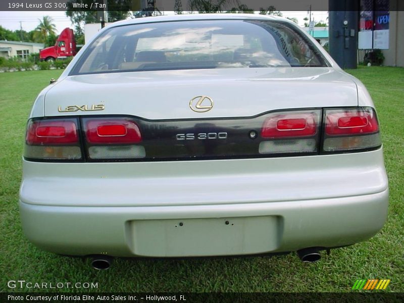 White / Tan 1994 Lexus GS 300