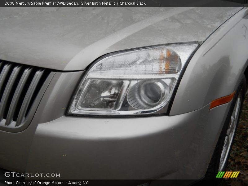 Silver Birch Metallic / Charcoal Black 2008 Mercury Sable Premier AWD Sedan
