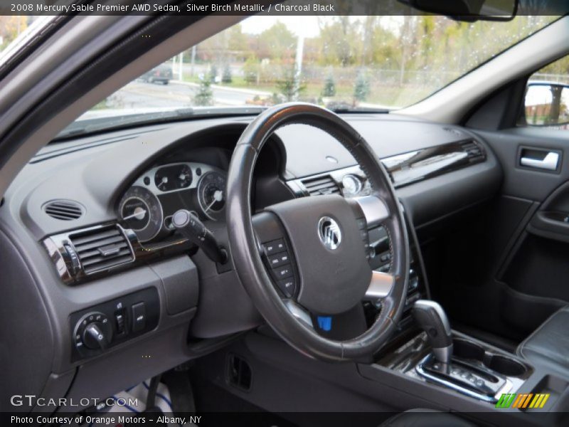 Silver Birch Metallic / Charcoal Black 2008 Mercury Sable Premier AWD Sedan