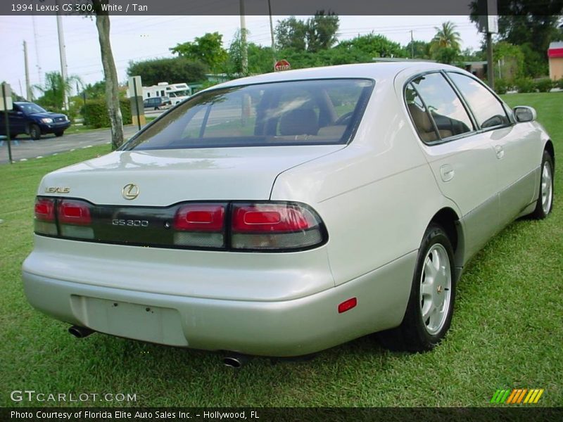 White / Tan 1994 Lexus GS 300