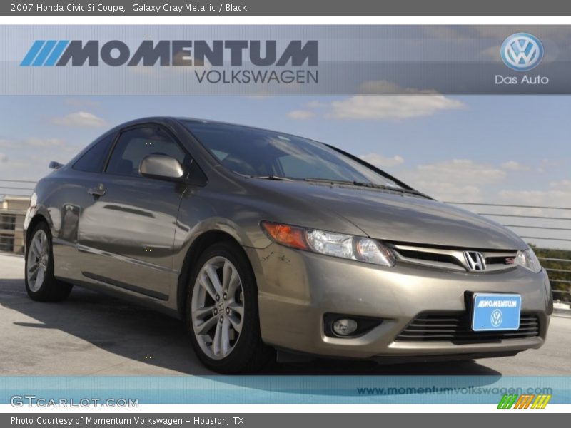 Galaxy Gray Metallic / Black 2007 Honda Civic Si Coupe