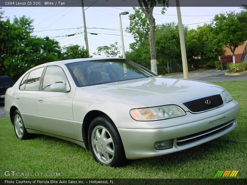 White / Tan 1994 Lexus GS 300