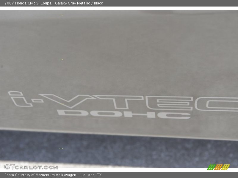 Galaxy Gray Metallic / Black 2007 Honda Civic Si Coupe