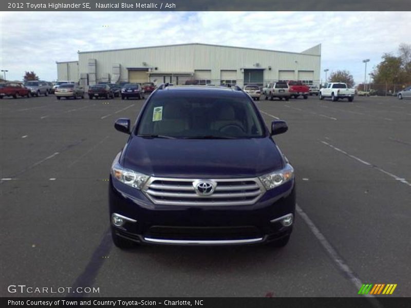 Nautical Blue Metallic / Ash 2012 Toyota Highlander SE