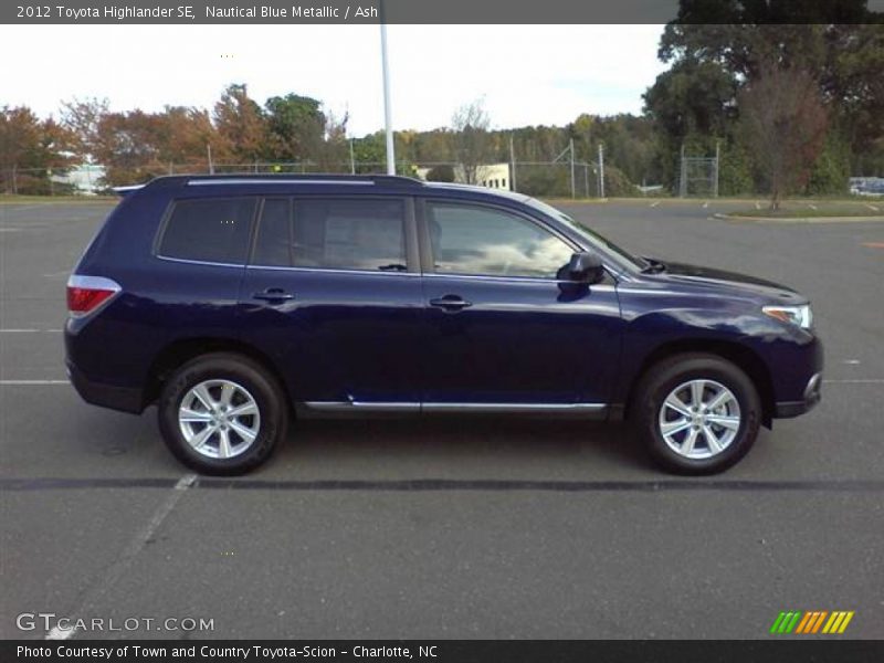 Nautical Blue Metallic / Ash 2012 Toyota Highlander SE