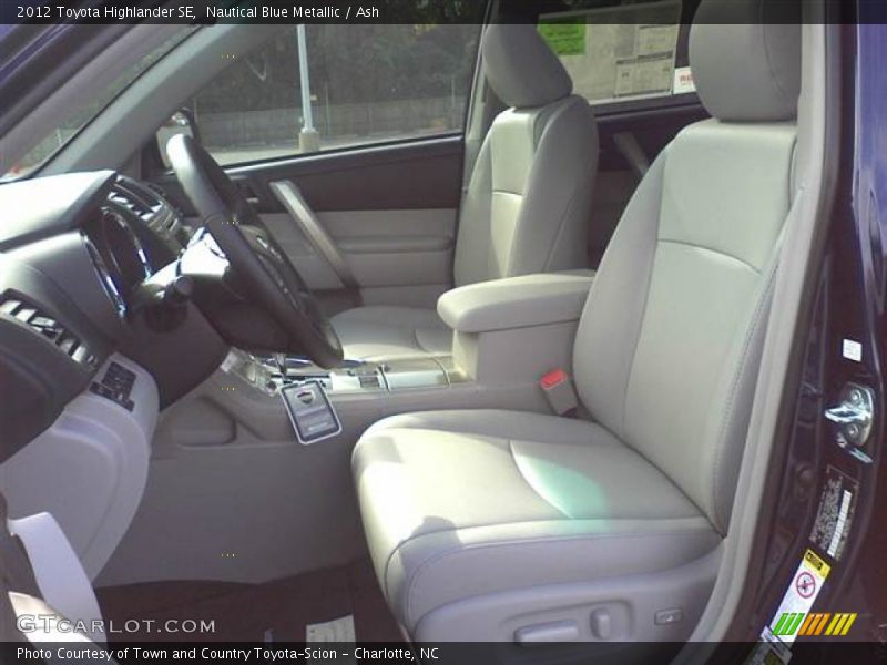 Nautical Blue Metallic / Ash 2012 Toyota Highlander SE