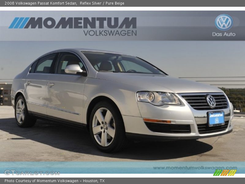 Reflex Silver / Pure Beige 2008 Volkswagen Passat Komfort Sedan