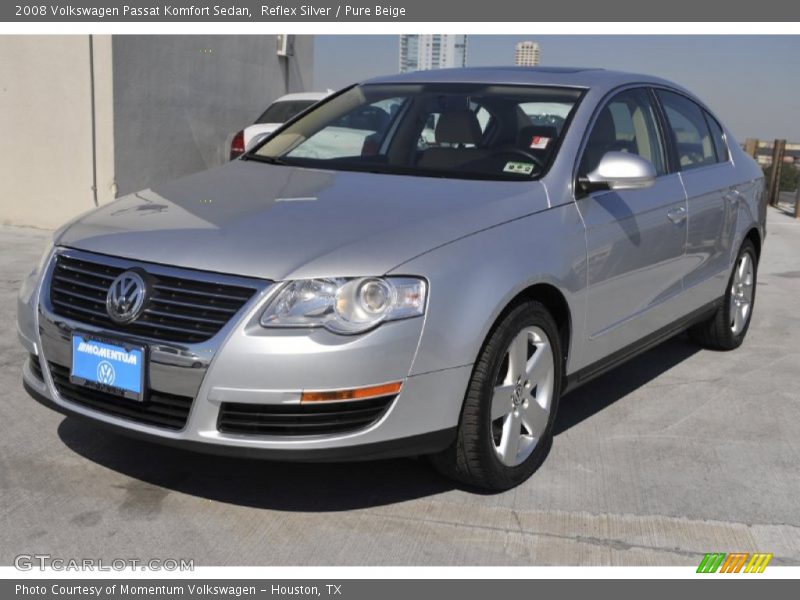 Reflex Silver / Pure Beige 2008 Volkswagen Passat Komfort Sedan