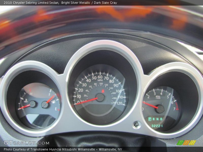 Bright Silver Metallic / Dark Slate Gray 2010 Chrysler Sebring Limited Sedan