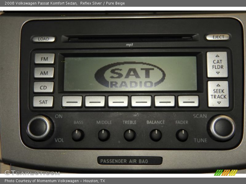 Reflex Silver / Pure Beige 2008 Volkswagen Passat Komfort Sedan