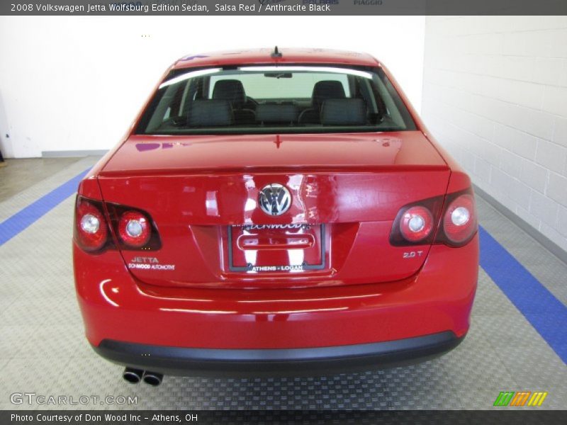 Salsa Red / Anthracite Black 2008 Volkswagen Jetta Wolfsburg Edition Sedan