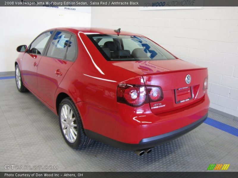 Salsa Red / Anthracite Black 2008 Volkswagen Jetta Wolfsburg Edition Sedan