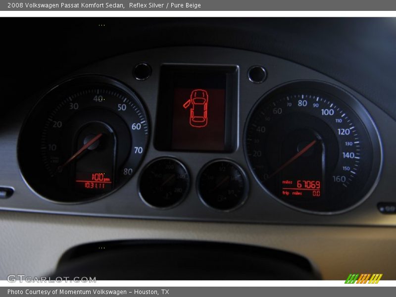 Reflex Silver / Pure Beige 2008 Volkswagen Passat Komfort Sedan