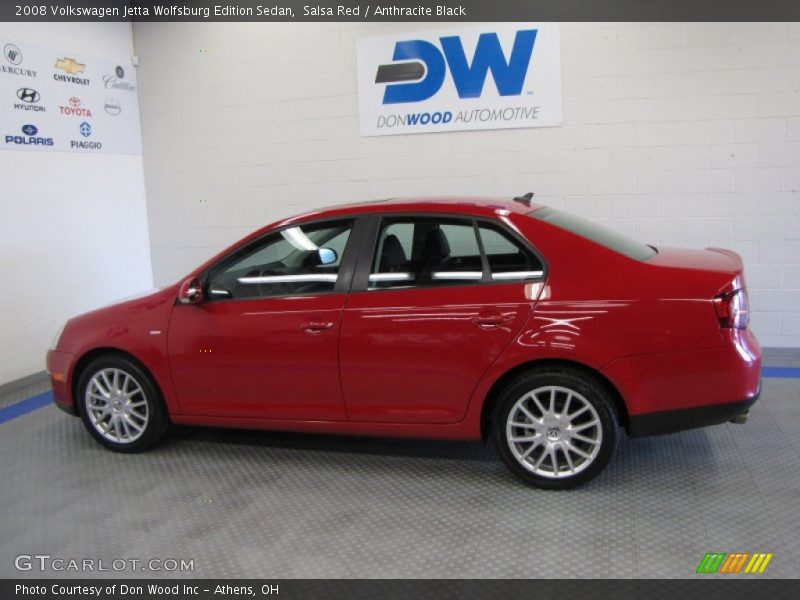 Salsa Red / Anthracite Black 2008 Volkswagen Jetta Wolfsburg Edition Sedan