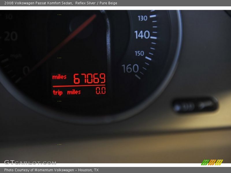 Reflex Silver / Pure Beige 2008 Volkswagen Passat Komfort Sedan