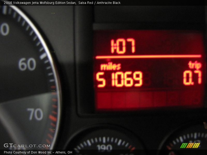 Salsa Red / Anthracite Black 2008 Volkswagen Jetta Wolfsburg Edition Sedan