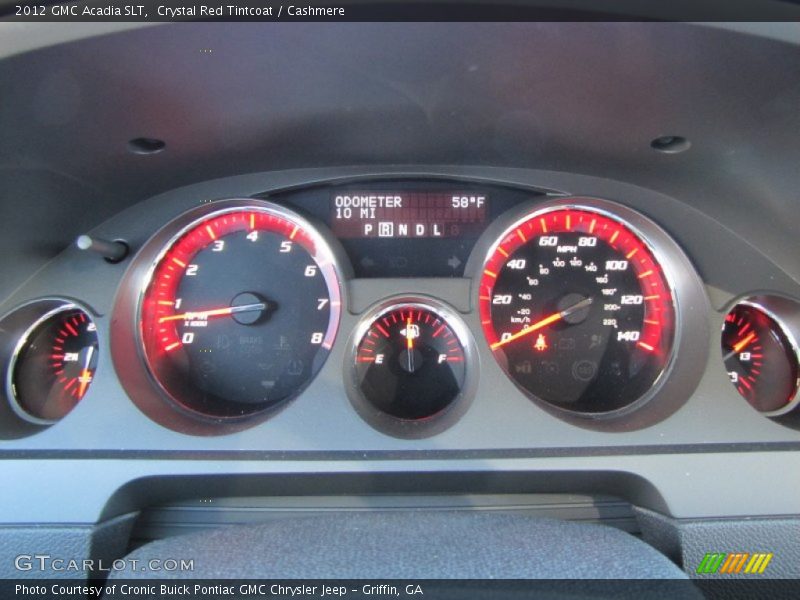 Crystal Red Tintcoat / Cashmere 2012 GMC Acadia SLT