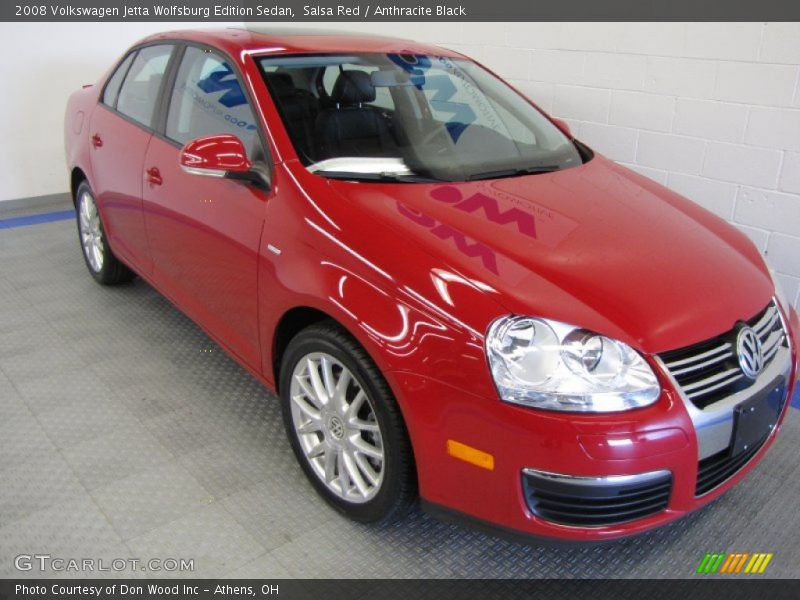 Salsa Red / Anthracite Black 2008 Volkswagen Jetta Wolfsburg Edition Sedan