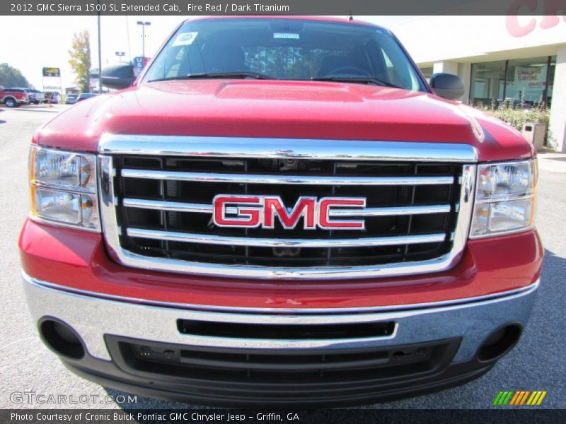 Fire Red / Dark Titanium 2012 GMC Sierra 1500 SL Extended Cab