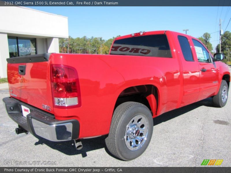 Fire Red / Dark Titanium 2012 GMC Sierra 1500 SL Extended Cab