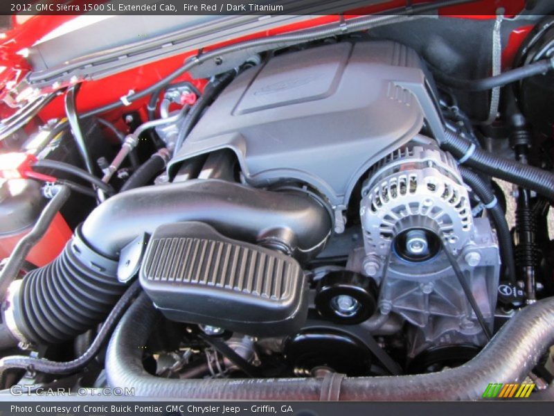Fire Red / Dark Titanium 2012 GMC Sierra 1500 SL Extended Cab