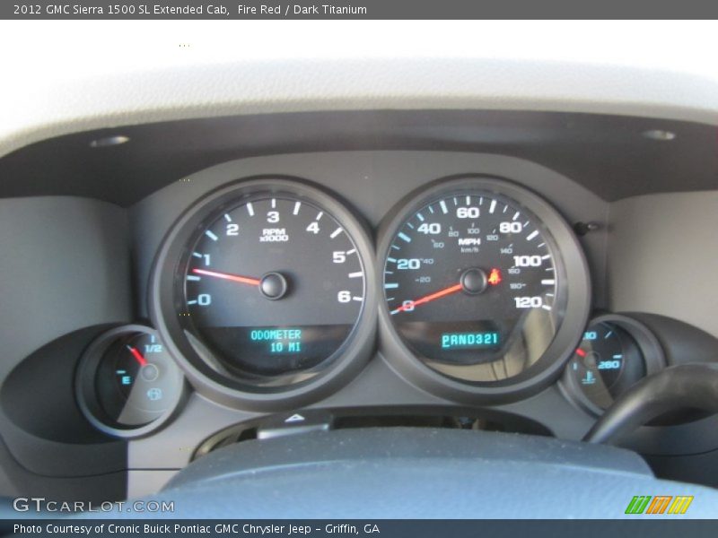 Fire Red / Dark Titanium 2012 GMC Sierra 1500 SL Extended Cab