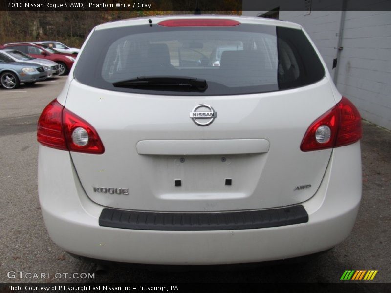 Phantom White / Gray 2010 Nissan Rogue S AWD
