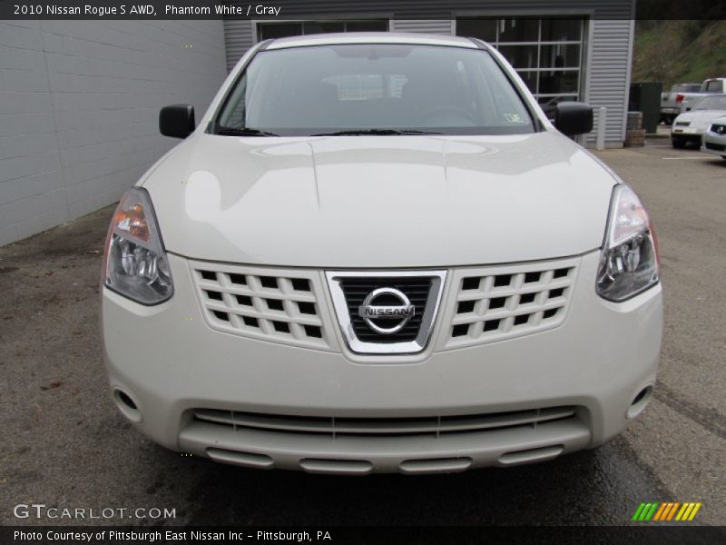 Phantom White / Gray 2010 Nissan Rogue S AWD