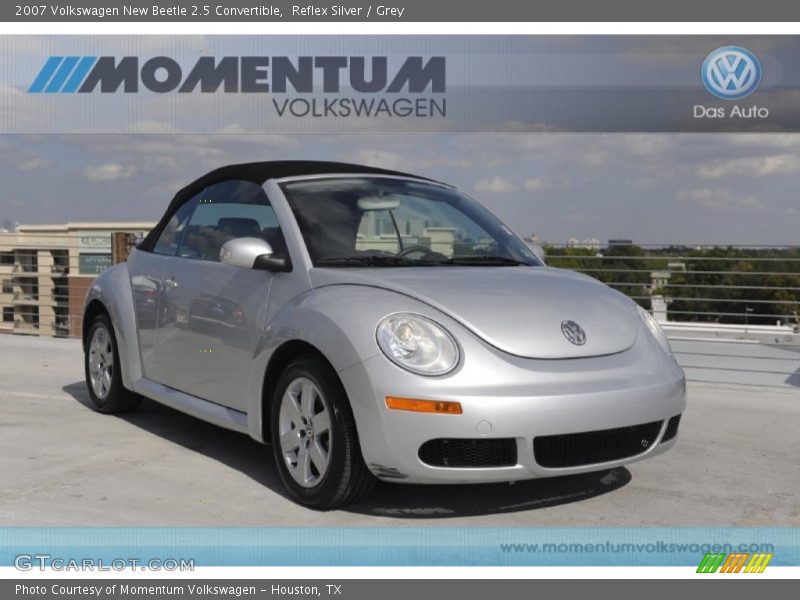 Reflex Silver / Grey 2007 Volkswagen New Beetle 2.5 Convertible