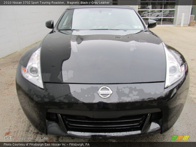 Magnetic Black / Gray Leather 2010 Nissan 370Z Sport Touring Roadster