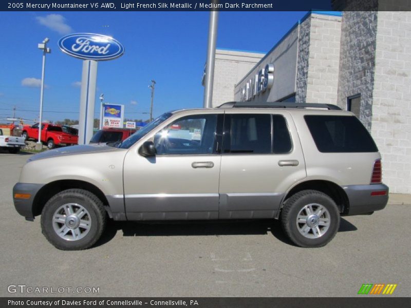 Light French Silk Metallic / Medium Dark Parchment 2005 Mercury Mountaineer V6 AWD