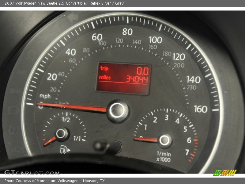 Reflex Silver / Grey 2007 Volkswagen New Beetle 2.5 Convertible