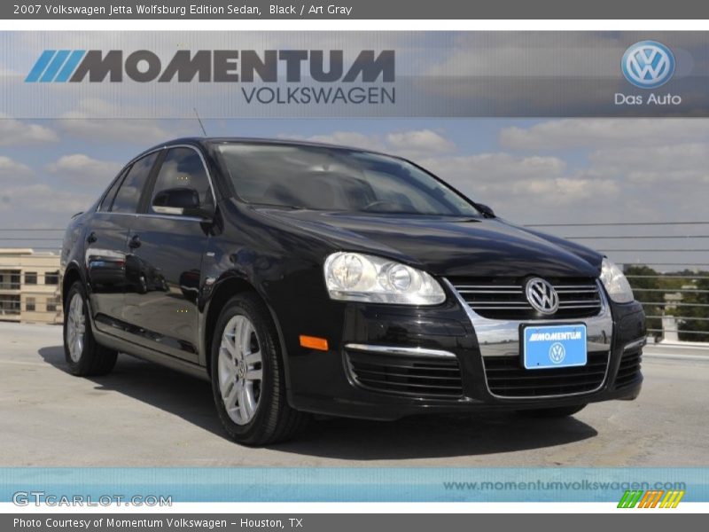 Black / Art Gray 2007 Volkswagen Jetta Wolfsburg Edition Sedan