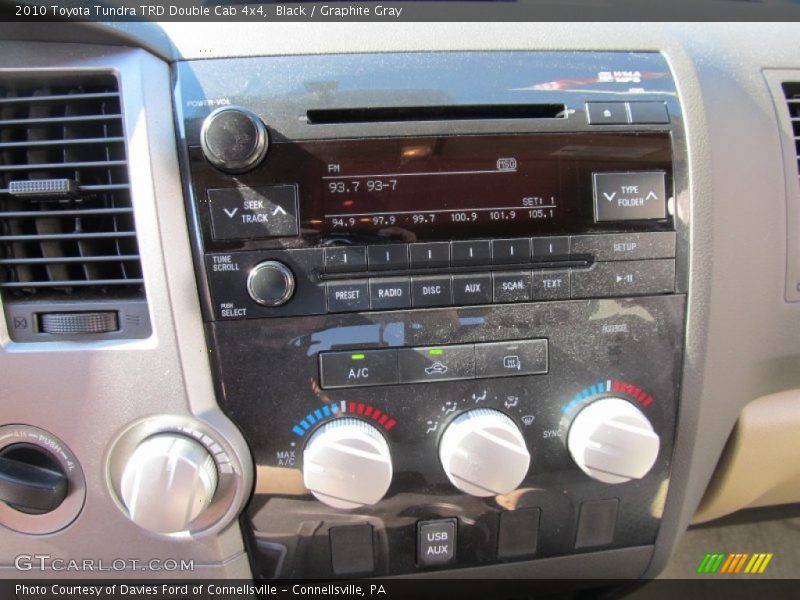 Black / Graphite Gray 2010 Toyota Tundra TRD Double Cab 4x4