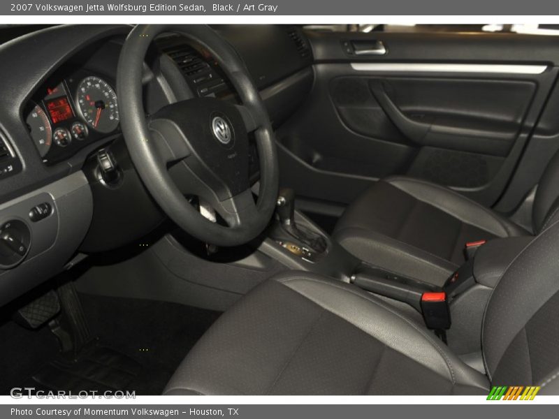 Black / Art Gray 2007 Volkswagen Jetta Wolfsburg Edition Sedan