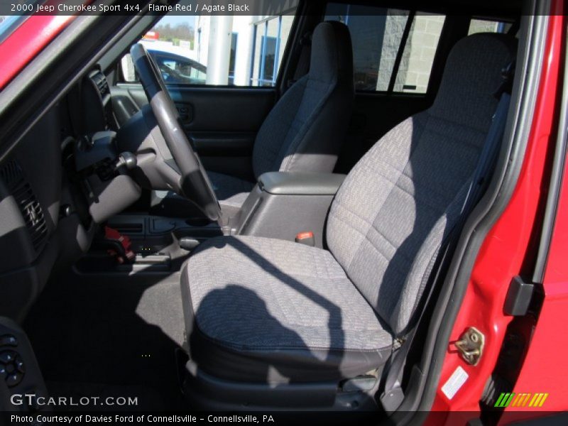 Flame Red / Agate Black 2000 Jeep Cherokee Sport 4x4